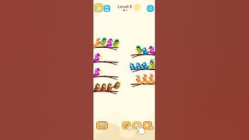 Bird Sort-Color puzzle Game level-5#shorts