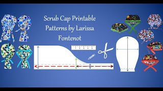 Scrub Cap Printable Patterns @ScrubCapsFromLarissaFontenot