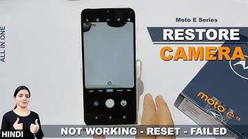 How to camera reset in motorola e13 | moto e13 me camera restore kaise kare | camera settings