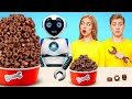 大・中・小フードチャレンジロボットと一緒に | 面白いフードハック Multi DO Challenge
