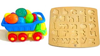 Learn English Letters with Wooden Puzzle | Letters A to Z