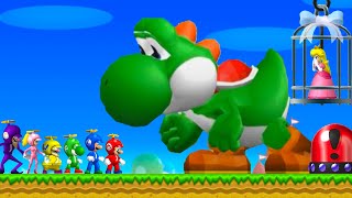 What if Mario Allstars fight Evil Yoshi in New Super Mario Bros. Wii?