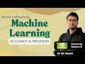 11.17d Accuracy &amp; Precision | Macro, Micro &amp; Weighted Precision in ML