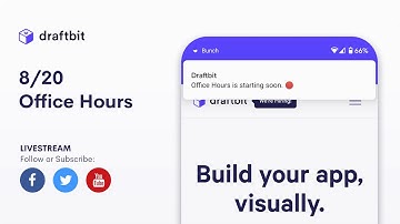 No-Code Auth, GitHub Integration, Push Notifications, and more… | Draftbit Office Hours Livestream