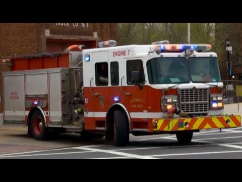 Elizabeth FD Engine 2 (Spare) Responding - YouTube