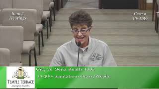 Celebrity Temple Terrace Municipal Code Enforcement Board 8-14-19 Wealth