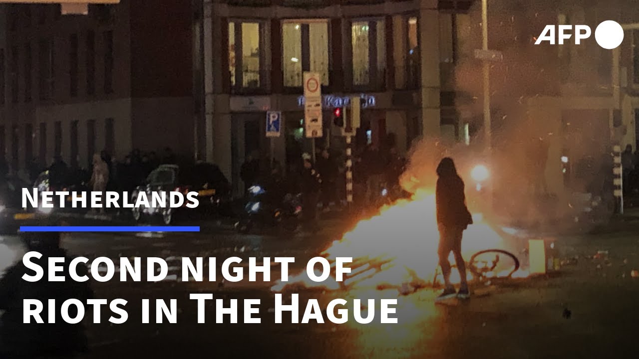 Second night of riots over Covid measures in Dutch city | AFP