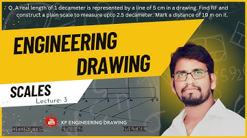 Engineering Scales(Lecture - 3):- Plain Scale Problem | Engineering Drawing