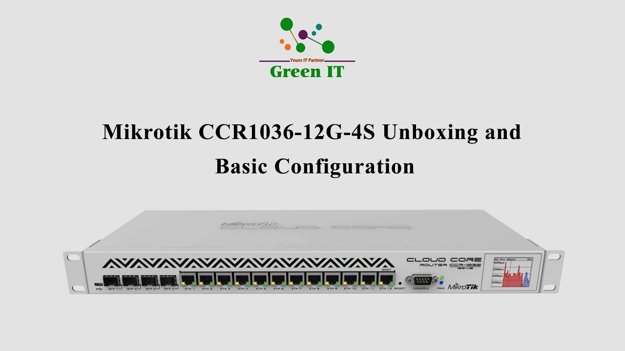 Mikrotik CCR1036-12G-4S Unboxing and Basic Configuration - YouTube