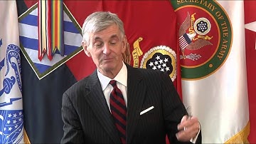 Secretary of the Army John M. McHugh conducts media interview at Fort Stewart (Part 2)