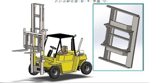 Solidworks Tutorial - Forklift Part 06:  How to Make Frame3