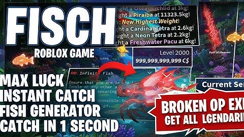 Fisch Script *NO KEY* - Fish Generator, Get Any Rod, Max Level Fast, Auto Sell, Dupe & More! 🎣⚡