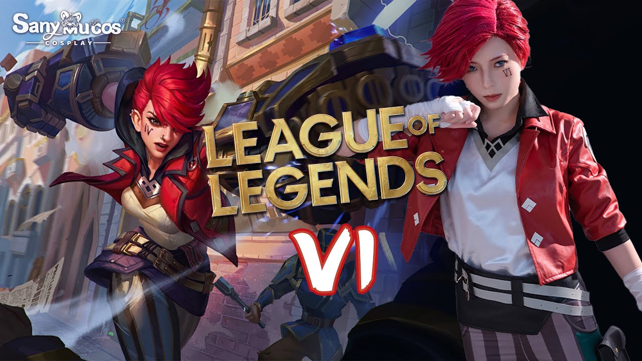 【SanyMuCos】League of Legends Arcane Vi Cosplay Costume Plus Size Detail Show