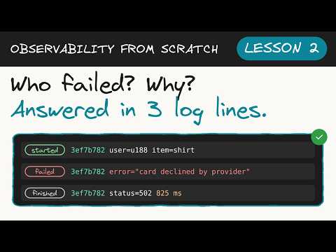 Stop Using print: Structured Logging in Python | Observability from Scratch, Lesson 2