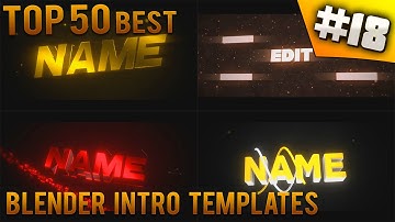 TOP 50 BEST Blender intro templates #18 (Free download)