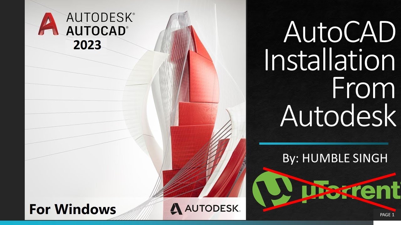 AutoCAD, Lecture-1, Without Torrent Installation of AutoCAD from ...