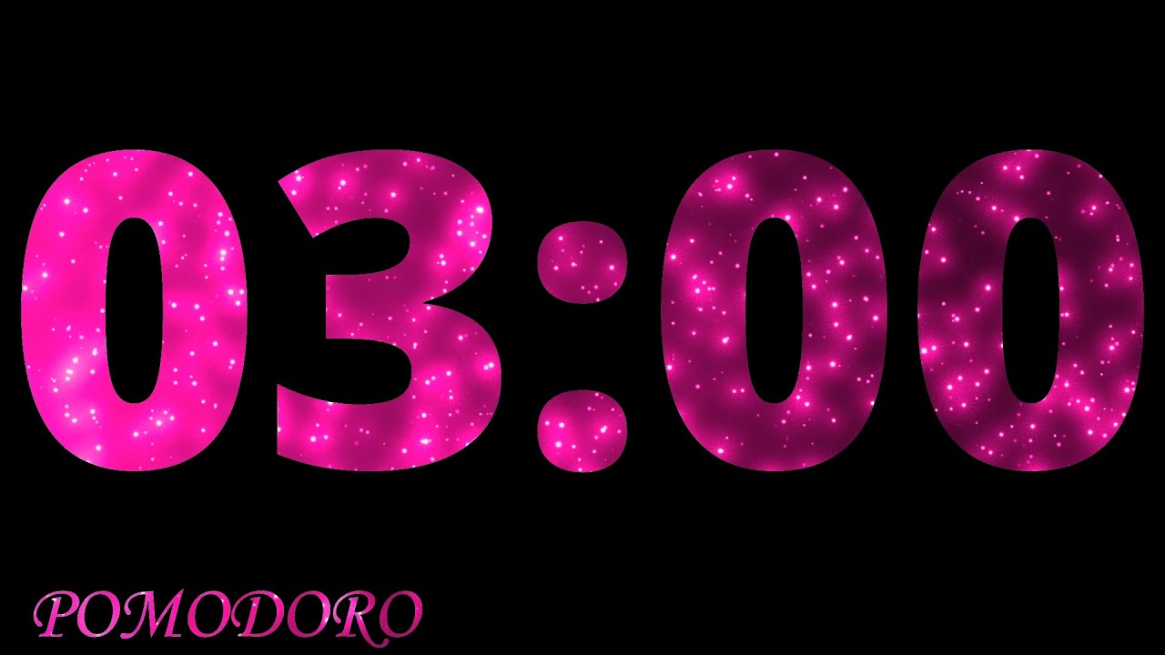 3 Minute Timer - Study - Work - Deep Focus - Countdown Timer - No Music ...