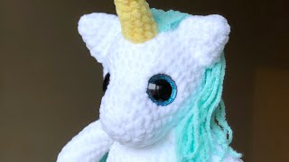 картинка: Единорог крючком. МК. Часть 3