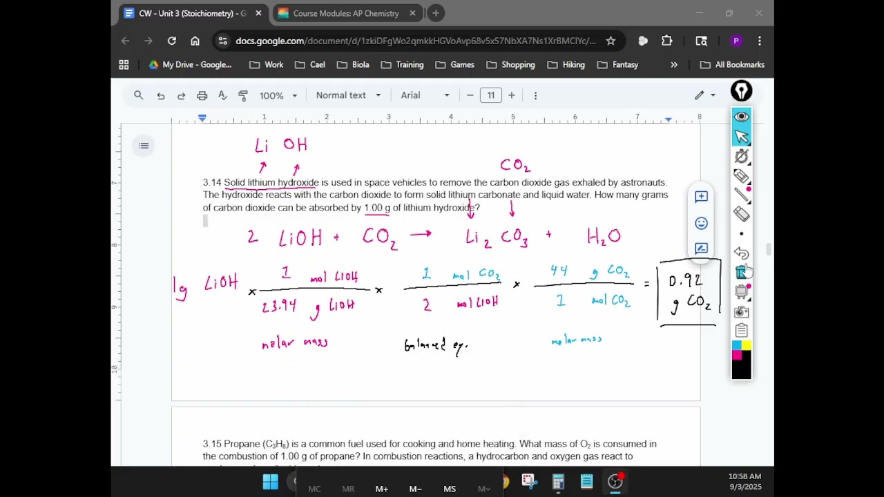 AP Chem Unit 3 Lecture 2 (Stoichiometry, Limiting Reagents) | Mr. Oh Chemistry