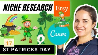 How to find ETSY NICHES for St Patrick's Day | Etsy SEO tips 2022 | Make money on Etsy 2022 VLOG