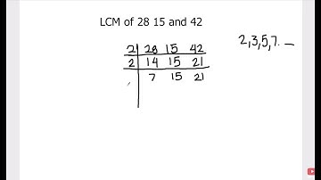 How to find LCM of 28 15 & 42 / Finding lcm of 15 28 & 42 by prime factorization / how to find lcm