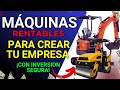  8 maquinas rentables  para crear tu empresa en el negocio de la construccion