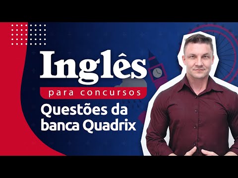 Banca Quadrix: questões de inglês para concursos