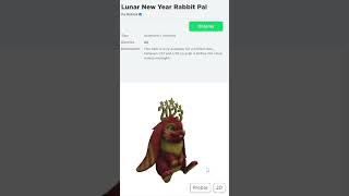 Nuevo Item Gratis De Conejo 2023