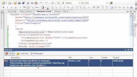 Using Xaml to Represent Objects