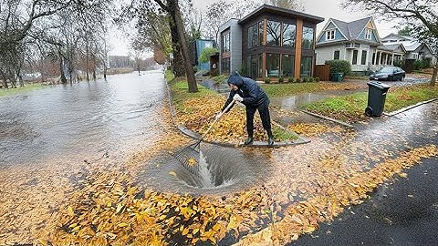 Unclogging Drains to Protect the City from Floods!