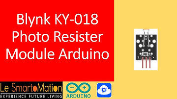 Blynk KY-018 LDR Photo-Resister Module  as momentary switch with Arduino (37 in 1 sensors kit)