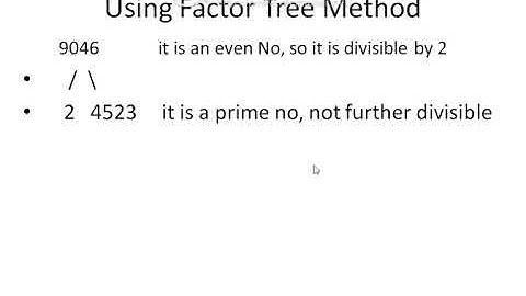 Maths class 6 Exercise 1.2 Question No 2h | Find the prime factors of 9046 Using Factor Tree Method