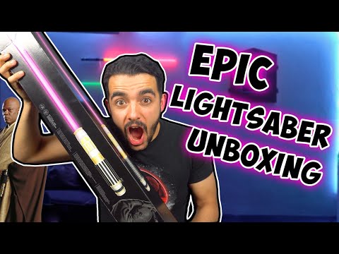 Mace Windu Force FX Lightsaber Unboxing (It's AMAZING!)