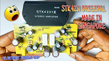 Stk4231 stereo audio amplifier Original ic made in singapore 100w+100w