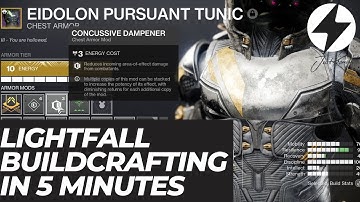 LIGHTFALL BUILDCRAFTING IN 5 MINUTES!** - Destiny 2: Lightfall Armor Charge System
