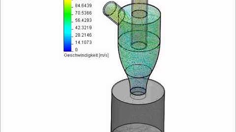 Cyclone Dust Collector CFD Simulation