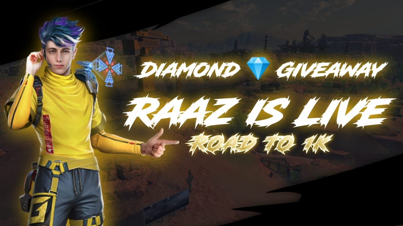 Free Fire | Raaz is Live | Road To 1K | Raazgameing - YouTube