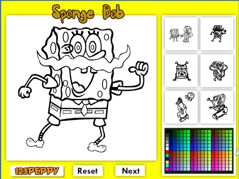 Spongebob Painting Games Spongebob Coloring Pages - YouTube