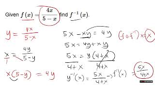 Grade 11: General Mathematics: Inverse Function: