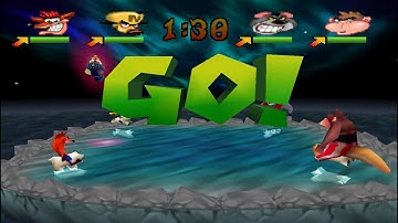 CRASH BASH Gameplay ADVENTURE MODE POLAR PANIC ePSXe playstation 1 emulator