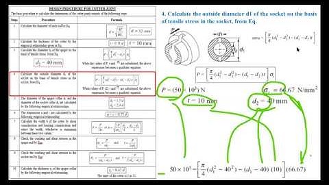 Cotter Joint Numerical Practice