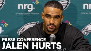 Postgame Press Conference: Jalen Hurts |  Philadelphia Eagles vs. Tampa Bay Buccaneers
