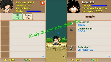 Cho nick ngọc rồng có đệ tử