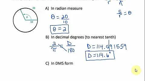 Trig 3.2 - Application of Radian Measure