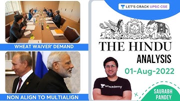 The Hindu Editorial Analysis | 1st Aug 2022 | Saurabh Pandey | Let