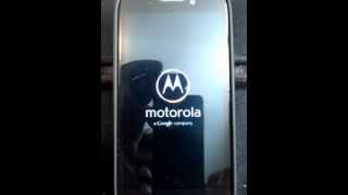 RAZR M Boot Screen in Blue, delayed start.