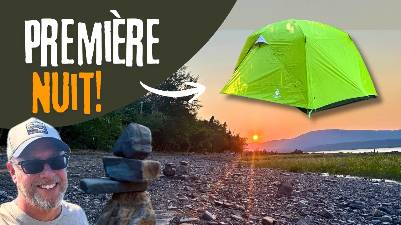 Camping à l’Île d’Orléans avec ma nouvelle TENTE