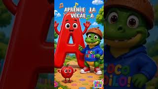 Aprende la VOCAL A 🥥🐊 con Coco-Dilo! #shorts