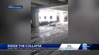 'I could have collapsed with it': Woman inside collapsed parking structure