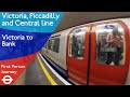 London Underground First Person Journey - Victoria to Bank via Green Park and Holborn